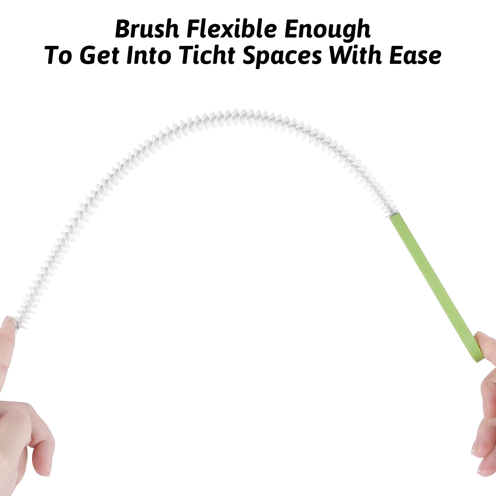 Sewer Drain Brush, Drain Clog Remover, 19.7inch Flexible Long Pipe Snake Hair Clogs Catcher Cleaner Tool for Toilet, Kitchen Sink, Sewer Drain, Bathroom Tub