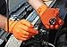 Adenna ProWorks CATCH Disposable Nitrile Gloves – 9 Mil, Heavy Duty Work Rubber Glove with Raised Pyramid Grip, Non–Latex & Powder Free, Pack of 100, Large, Orange