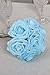 Ling's moment Artificial Flowers Blue Roses 50pcs Real Looking Fake Roses w/Stem for DIY Wedding Bouquets Centerpieces Arrangements Party Baby Shower Home Decorations