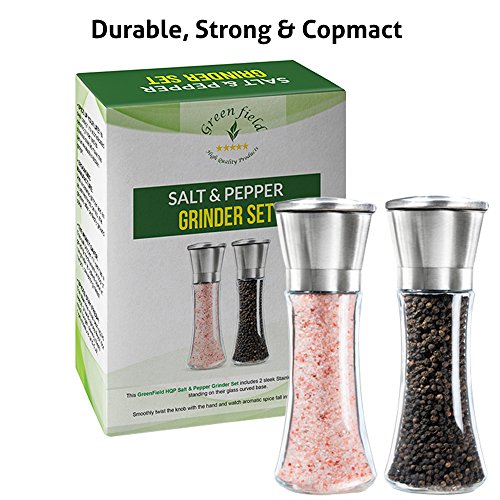 Buy Stylish Salt & Pepper GrinderSet Of 2By GreenField HQPAdjustable