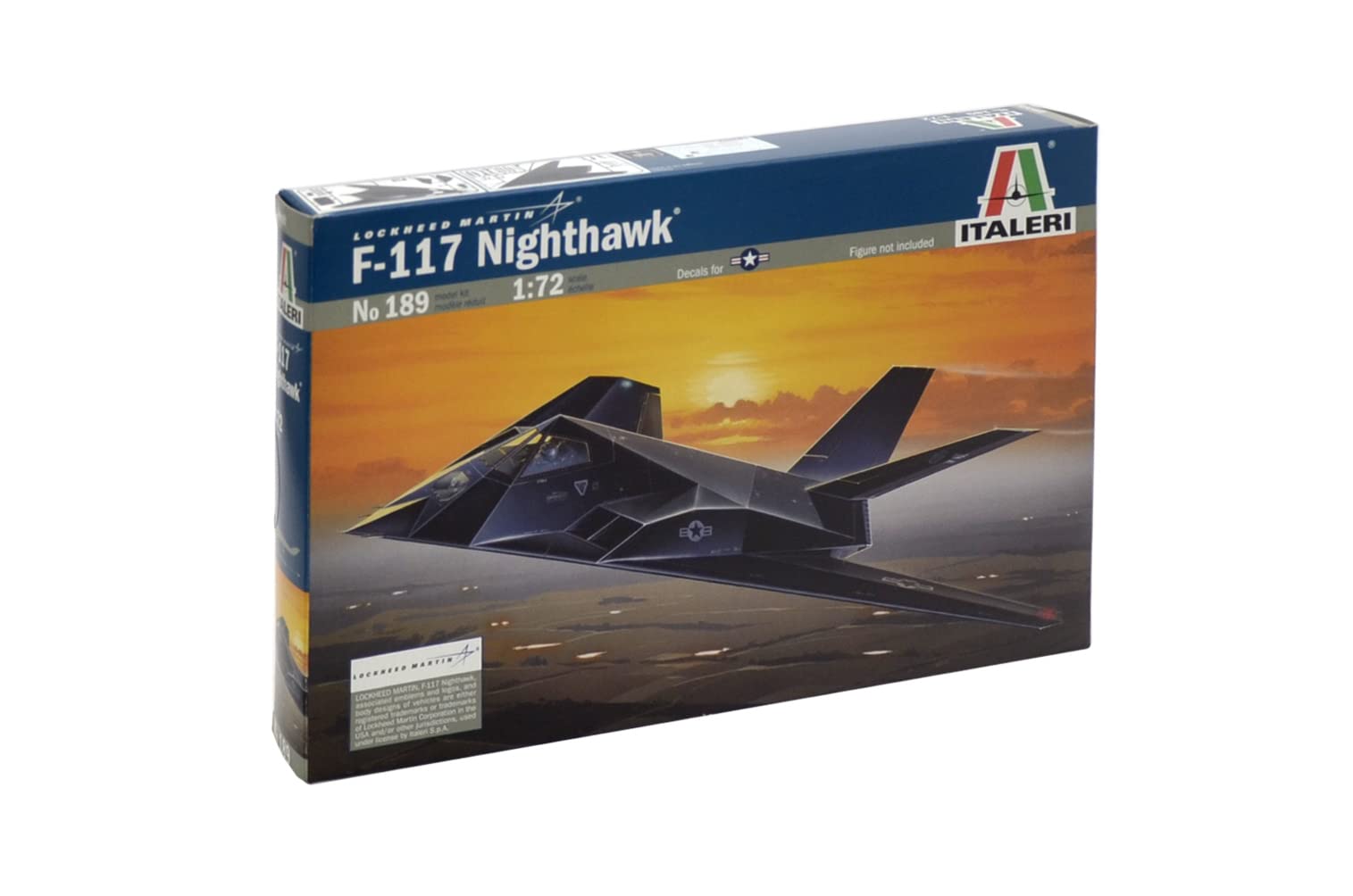 Italeri 510000189, 1:72 F-117A Stealth Night Hawk