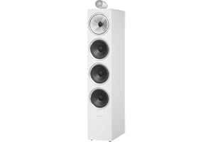 Bowers & Wilkins 702 S2 Floorstanding Speaker - High-Performance Tower Speaker, Aerofoil Woofers with Flowport Technology & Carbon Dome Tweeter, Standing Speaker for Home Stereo System, Satin White