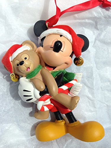 Disney Parks Santa Mickey Mouse with Duffy Bear Figurine Ornament NEW - Image 3