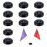 SUPERFINDINGS 12Pcs Miniature Flag Stand Base Two