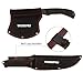 WORKPRO Axe and Fixed Blade Knife Combo Set Full Tang Wood Handle for Outdoor Camping Survival Hunting, Nylon Sheath Included