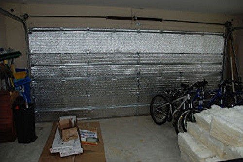 US Energy Pre-cut 8 Panel 1 Car Garage Door Insulation Kit Radiant Barrier