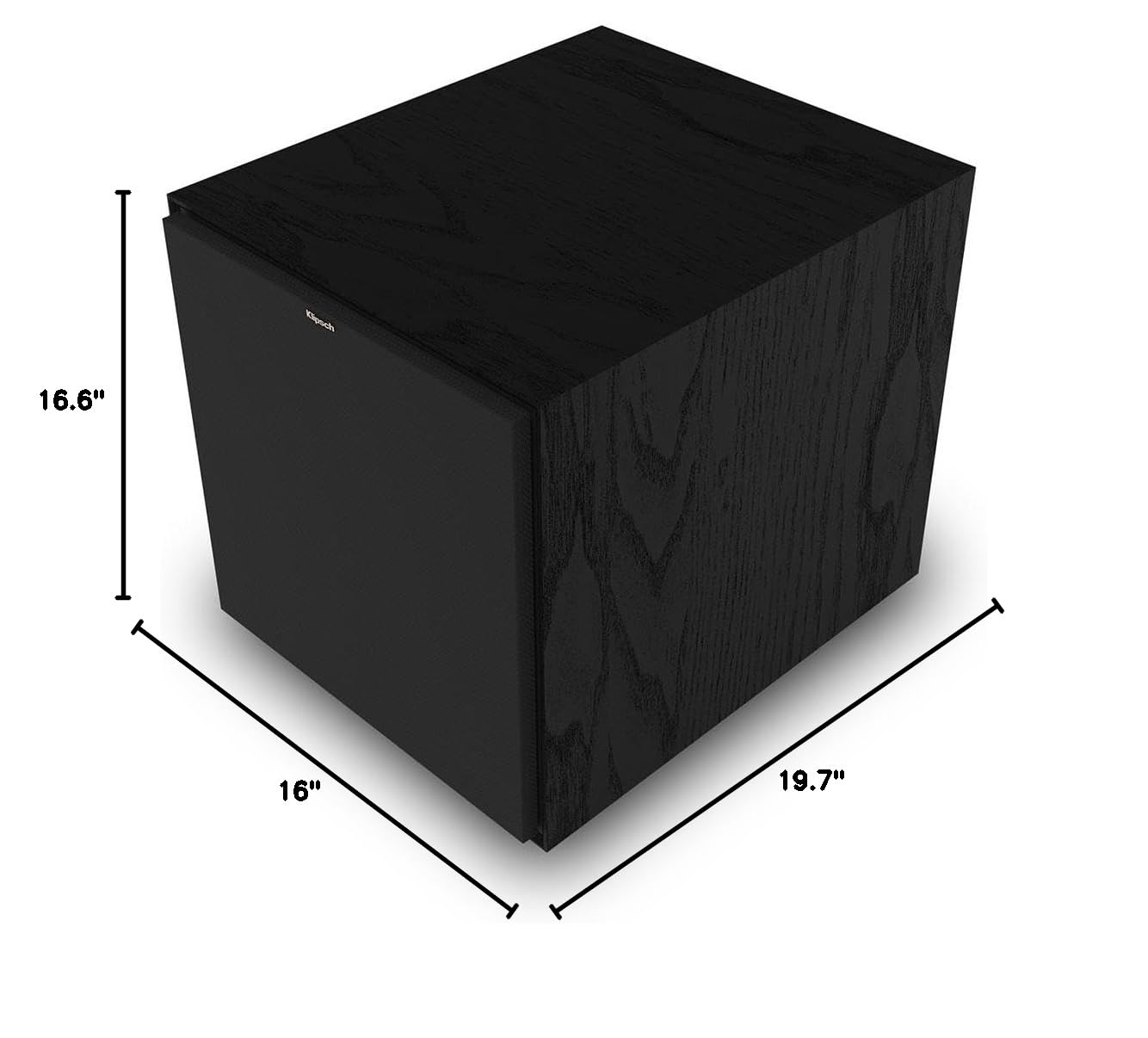 klipsch Reference R-121SW 12” Front-Firing Subwoofer with revamped Spun-Copper thermoformed crystalline Polymer woofers and an All-Digital Amplifier for Premium Sound in Black