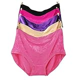 MyGxR Women's Briefs Super Comfy Smooth Bamboo MicroFiber Soft Panties Plus Size 7 8 9 Pack Of 5