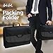Dot&Dot Travel Packing Folder - Organized 100% Wrinkle-Free and Dirt-Free Clothes - Stylish Design, Fits Men and Women | Best for Trips or Traveling (15 Inch, Black/Gray)