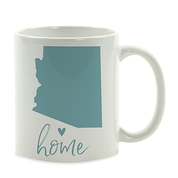 Amazon.com: Andaz Press 11oz. Aqua Home - Taza, diseño de ...