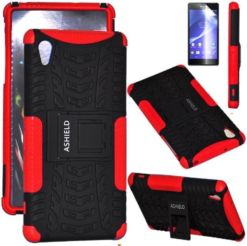 ASHIELD Sony Xperia Z2 Case - ShieldBox PRO Series Full-body Rugged Hybrid Protective Case Cover with Kickstand +Screen Protector , Dual Layer Design/Impact Resistant Bumper Prime