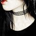 3GARDEN Gothic Lace Choker Necklace Imitation Tattoo Crochet Necklace Retro Punk Short Clavicle