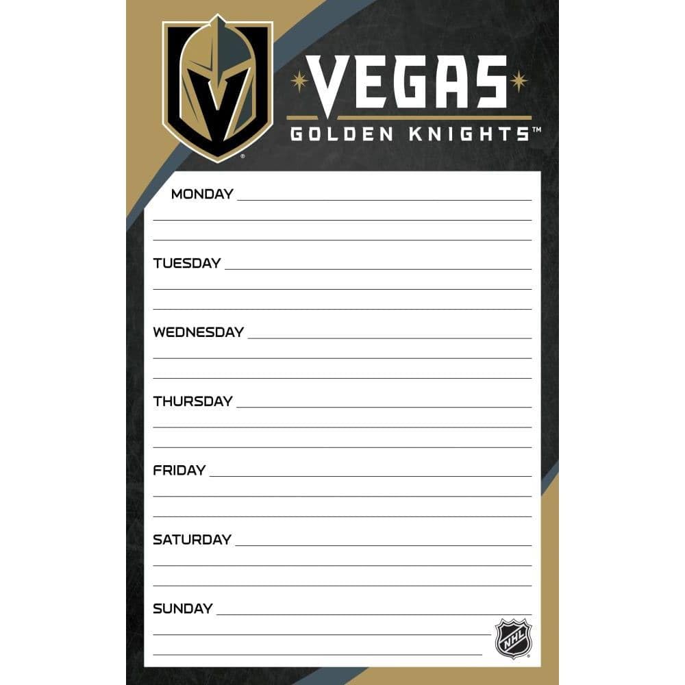Turner Sports Vegas Golden Knights Jumbo Planner (8135010)