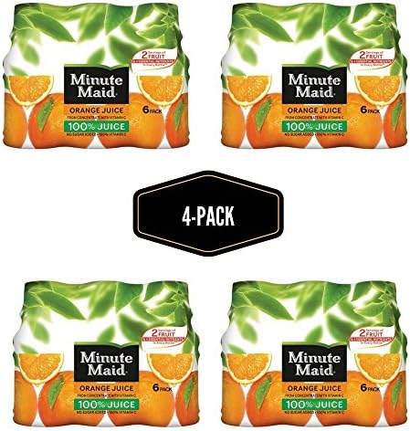 Minute Maid Juices to Go - Orange - 10 oz - 6 ct (Pack of 4)