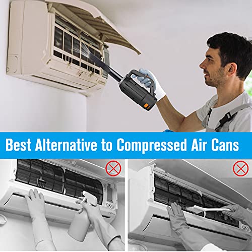 Rechargeable Compressed Air Duster for Keyboard Cleaning, Replaces