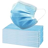 Disposable Face Masks - 50 PCS - For Home & Office - 3-Ply Breathable & Comfortable Filter Safety Mask