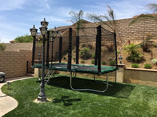 Happy Trampoline - Galactic Xtreme Gymnastic Rectangle Trampoline with Net Enclosure - High Performance & Safety Features Commercial Grade I Life-time warranty, 550 lbs Jumping Capacity, 8 X 14 Ft - Thumbnail 2