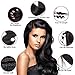 Brazilian Virgin Hair 3 Bundles with Closure Brazilian Body Wave 8A 100% Unprocessed Human Hair bundles With Lace Closure Natural Black Color by YAVVE (14