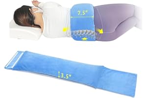 KAVIL Lumbar Support Pillow for Sleeping Lower Back Sciatic Nerve Pain Relief Lumbar Roll for Office Chairs & Bed Body Pain Relief Side Sleeping Lumbar Cushion for Sciatica, Herniated Disc, Scoliosis