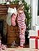 Leveret Kids & Toddler Christmas Pajamas Boys Pajamas Girls 2 Piece Pjs Set 100% Cotton (Red/White, Size 12-18 Months)