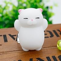 XuBa Stress Relief and Fun Play Toy for Kids and Adults Soft Squishy Pets Cute Lovely Chubby Animal Toys Pink cat