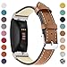 Kartice Compatible with Fitbit Inspire Bands & Fitbit Inspire HR Band Adjustable Classic Leather Replacement Accessories Bands for Fitbit Inspire