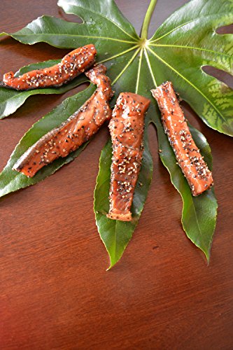 Indian Candy Maple Smoked Wild British Columbia Salmon Fish From Canada Candied and Cured in Maple Syrup Ships Frozen (1 lbs)