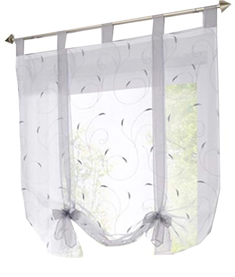 Buy Homeyho Tab Top Tie Up Curtains For Kitchen Windows Roman