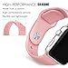 FanTEK 38mm S/M Sports Silicone Replacement Wrist Strap for iWatch Apple Watch Series 1 Series 2, Vintage Rose