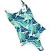 Qpladlse Swimwear Womens Lace-up Bathing Suits Floral One Piece Swimsuit Green Leaf XL