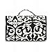 Black Damask Black Trim Cosmetic Makeup Organizer