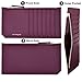 Loufayee UltraSlim Wallet for Women - Elegant Zipped Pocket Small Wallets - Stylish RFID Credit Card Holder (Burgundy)