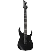 Ibanez RGRTB621 Iron Label Electric Guitar - Black Flat | Metal performance with neck-through construction, Ebony fretboard and DiMarzio pickups