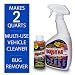 Bugs N All - Best All Purpose Interior & Exterior Vehicle Cleaner & Bug Remover. 4oz. Concentrate Makes 2 Quarts. Includes: Empty 1 Qt. Spray Bottle - Safe on Wax, Clear Coat, Paint & Decals. primary