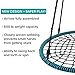 GDMONIN Play Platoon Spider Web Tree Swing - 40 Inch Diameter, Fully Assembled, 600 lb Weight Capacity, Easy to Install