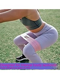 Toncy Gear - Bandas de resistencia a la cadera con círculo   que incendian un defecto de humo de bujía de tela suave y gruesa para subir calientes, caminar lateralmente, diseño de cuadrícula con bolsa de transporte