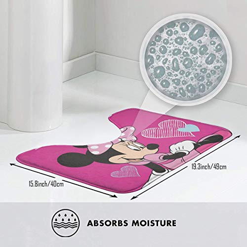 Mua Contour Bath Rug Love Minnie Mouse U Shaped Toilet Floor Rug Shower Mat Non Slip Bathroom Carpet 19 3 X 15 7 Tren Amazon Má»¹ Chinh Hang 2020 Fado