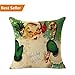 Christmas Pillow Case,Beautyvan Christmas Linen Square Throw Flax Pillow Case Decorative Cushion Pillow Cover (D)