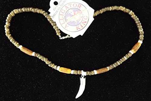 Alligator Tooth and Shell Necklace 26 Gator Special Edition Bayou