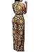 Pink Queen Women's Elegant Vestidos Dress Gold Jumpsuits Rompers,Golden,Large