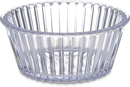 Carlisle 084507 SAN Fluted Ramekin, 4.5-oz. Capacity, 1.50 x 3.50