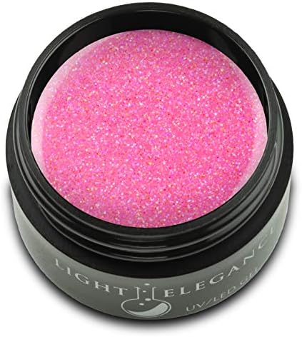 Light Elegance UV Glitter Gel - 17 mL (Bubble Gum - LEG806E)