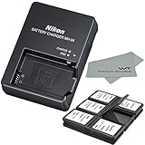 Nikon replacement MH-24 Quick Charger for Nikon EN-EL14 Li-ion Battery compatible with Nikon D3100 DSLR, D5100 DSLR, and P7000 Digital Cameras + Bonus Items!