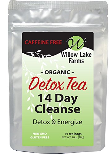 Detox Tea for Body Cleanse Weight Loss Bloating Relief and Belly Fat for Women. Organic Diet Flat Fit Tummy Slimming Teatox Drink Decaffeinated 14 Day - Mint