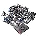 Update Version MU 3D Metal Puzzle Battle Cruiser Battleship BC-S01 DIY 3D Metal Puzzle Kits Laser Cut Models Jigsaw Toys