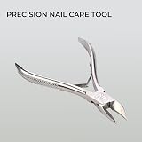 H&S Stainless Steel Toe Nail Clipper Thick Toenail Nippers 5 Inch view 4