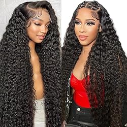 Deep Wave Lace Front Wigs Human Hair 13x4 HD