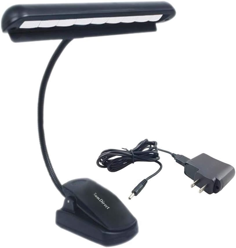 SumDirect Clipon Installable Batteries LED Music Stand Light with