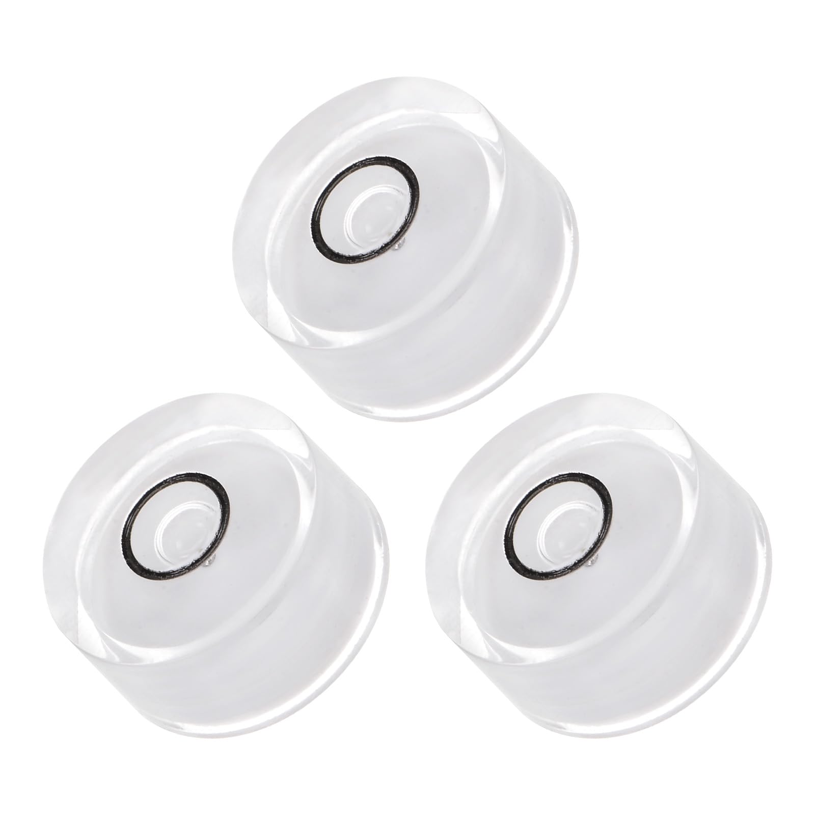 Kozelo 3pcs Small Circular Bubble Spirit Levels - [18mm Diameter 9mm Thickness] Mini Round RV Level Leveling Tools for Travel Trailer Turntable Camera, White