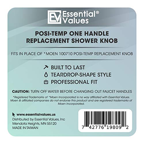 Aftermarket Compatible Moen Shower Handle Replacement (100710) Tub